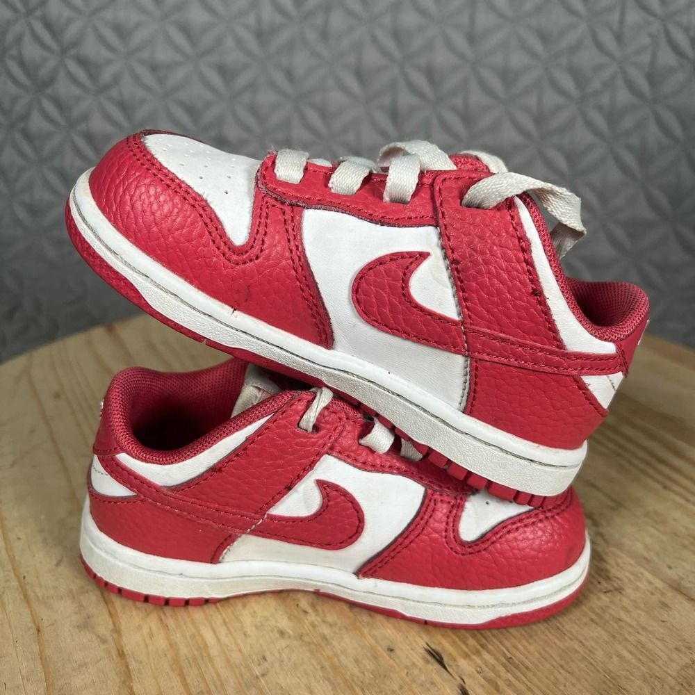 Nike Dunk Low Gypsy Rose Pink Running Shoes Sneakers DC9562-111 Toddler Size 8C - Picture 4 of 7
